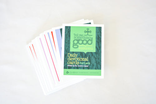 Tell Me Something Good Daily Devotional Cards for Lent (Printed Copies)