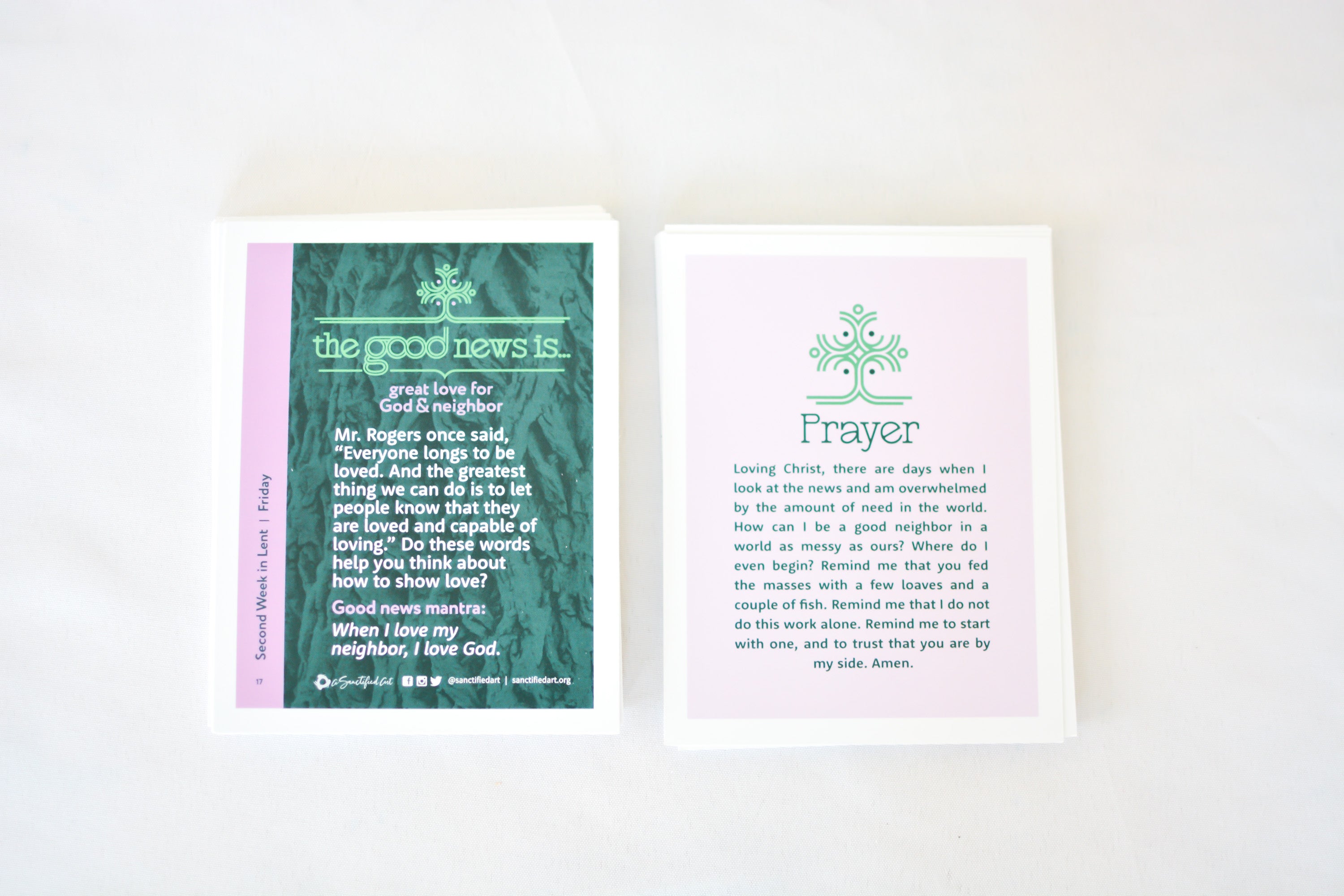 Tell Me Something Good Daily Devotional Cards for Lent (Printed Copies)