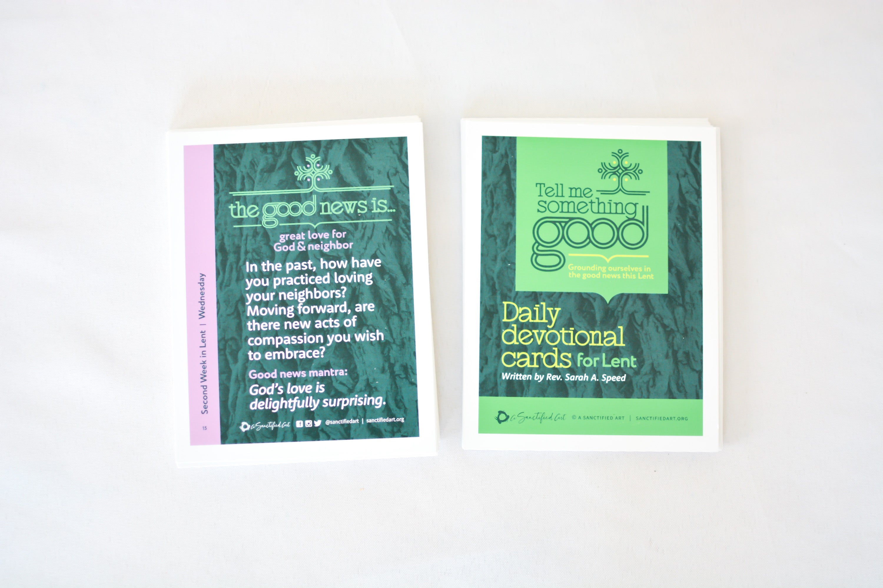 Tell Me Something Good Daily Devotional Cards for Lent (Printed Copies)